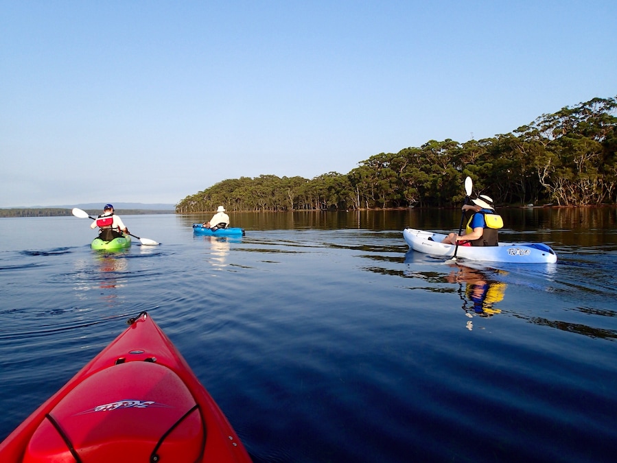#waterlust
Kayaking on the tranquil waters of St Georges Basin.
3 hour easy drive south of Sydney.