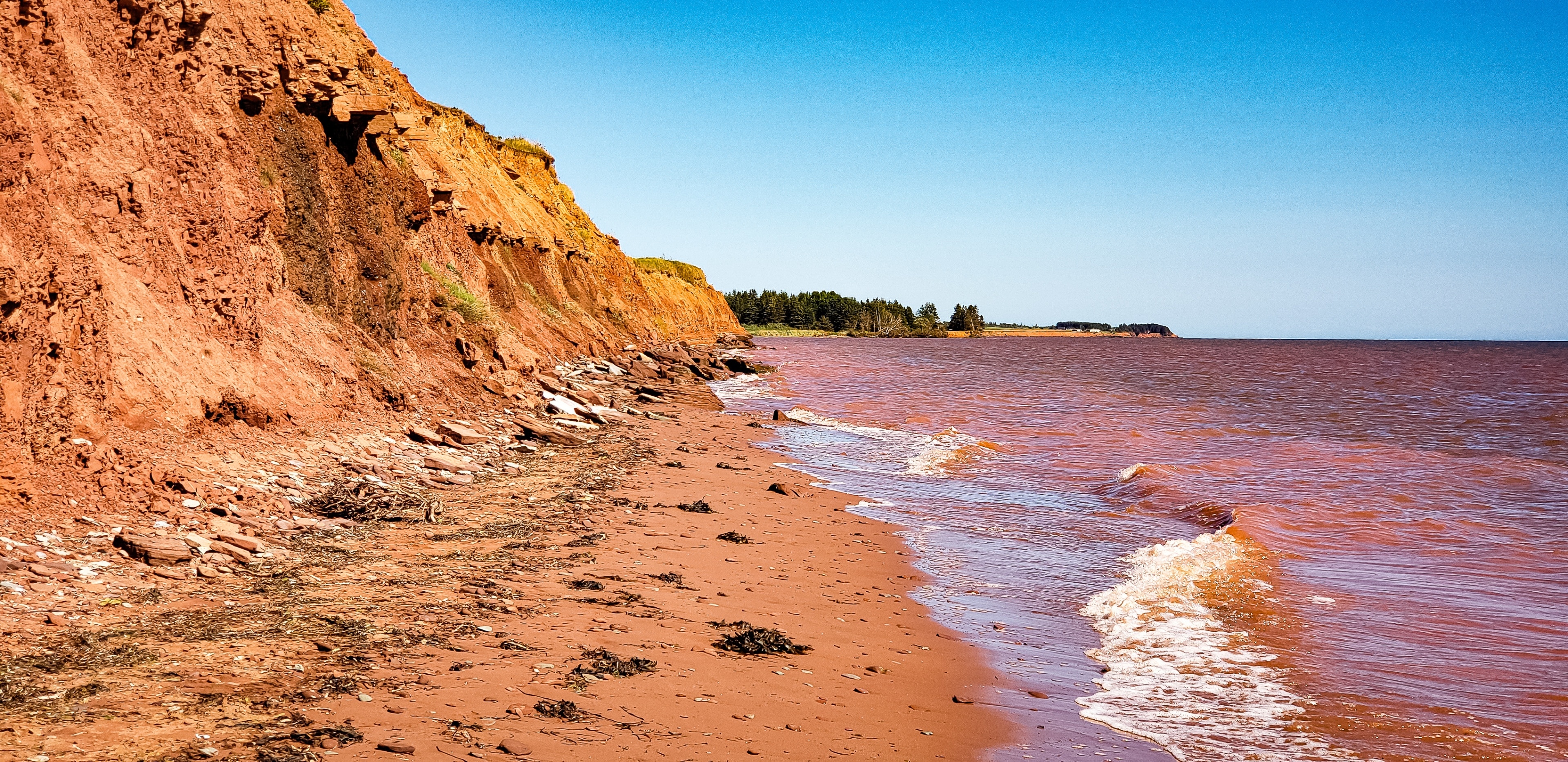 Argyle Shore Provincial Park can be found on the south side of the island and thus home to the beautiful red beaches PEI is known for. This park while small is very beautiful and the perfect spot for a picnic, swim, or just relaxing. There are stairs that lead you down to the water during low tide but be sure to get out before water levels rise. The park offers free parking, washrooms, a playground and is pet friendly.