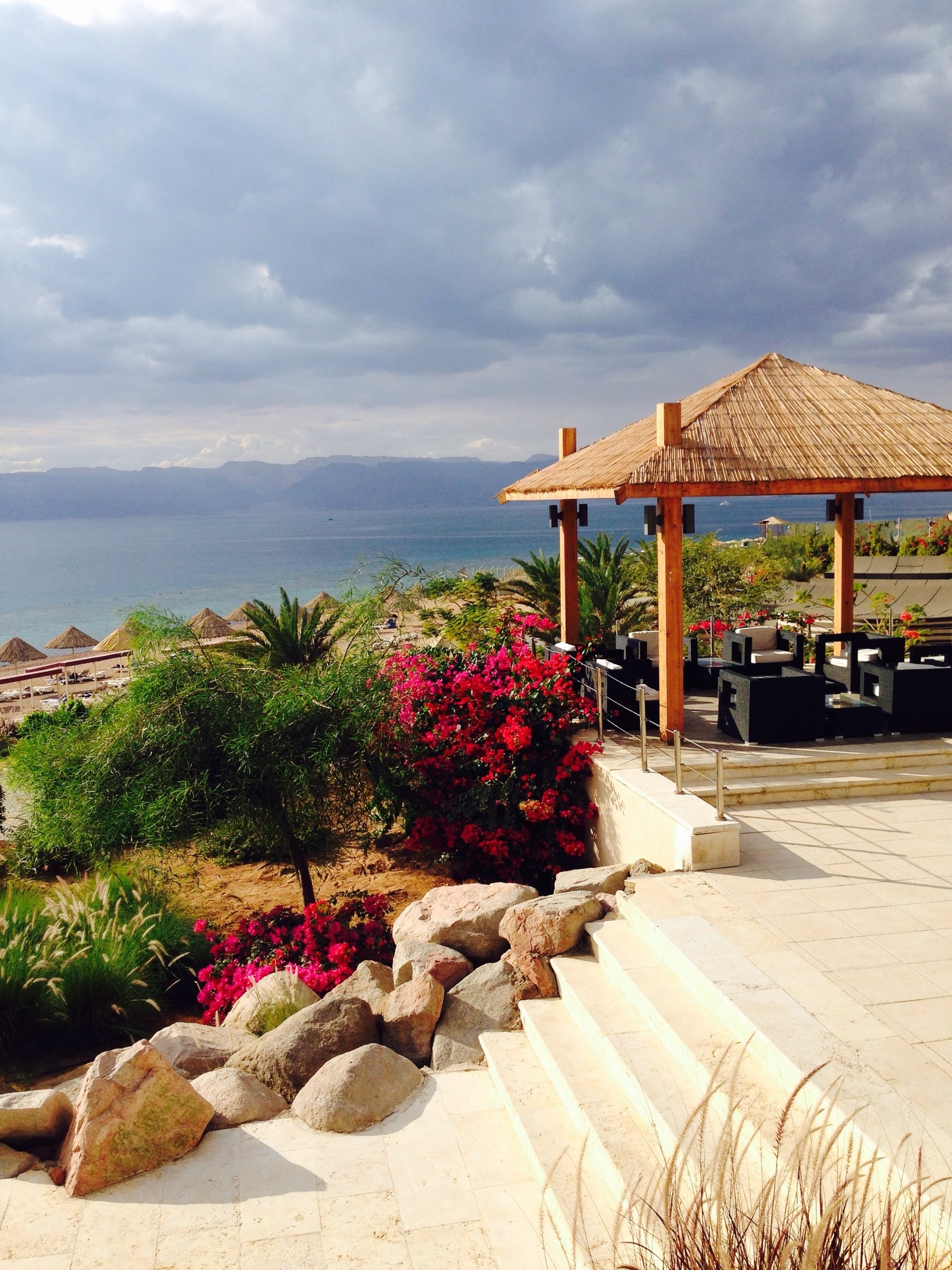 Beautiful private beach club in Aqaba. Women can't really swim at the public beaches so this was a welcome spot