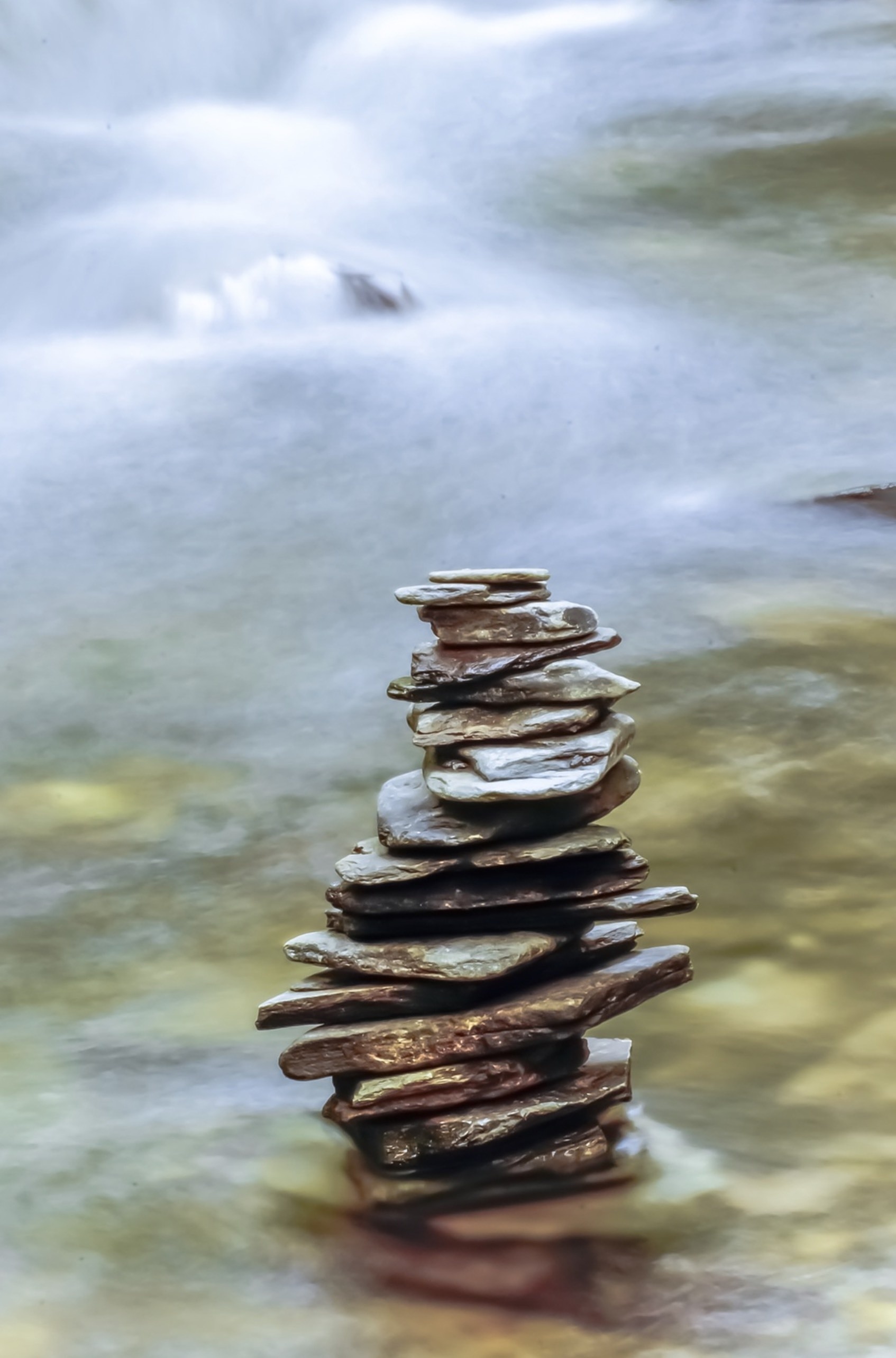 Stone stacks in St. Nectan’s Glen