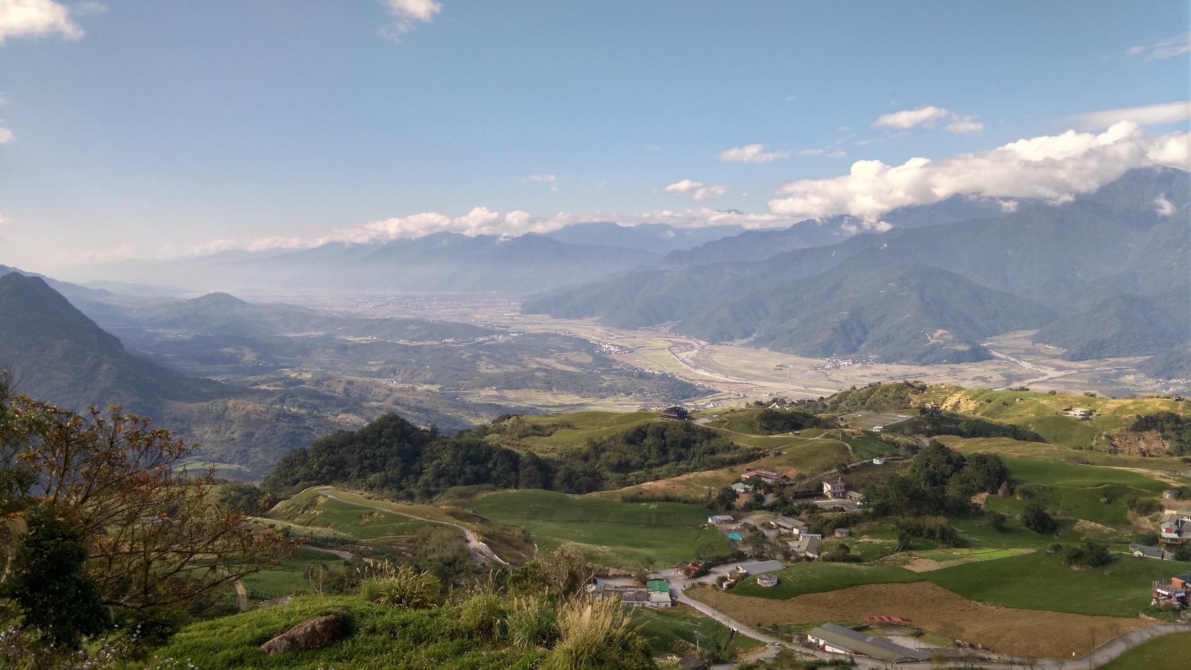 Longitudinal valley in Eastern Taiwan.