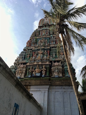 Adi Kesava Temple is dedicated to Hindu god Vishnu located in Sriperumbudur, Kanchipuram district, in the South Indian state of Tamil Nadu.
Apparently 1500 years old.