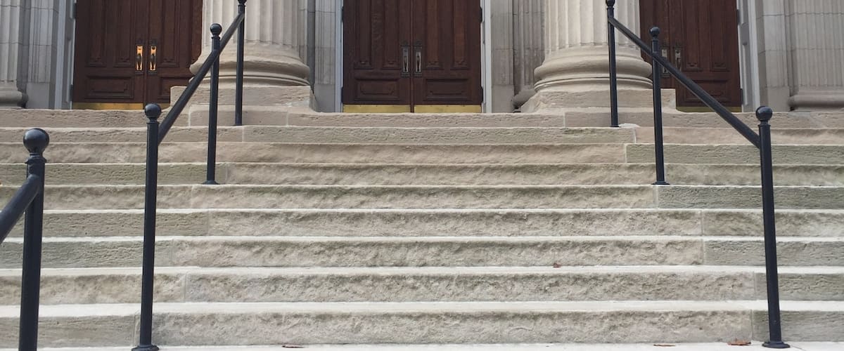 The first United Methodist church downtown Lexington.