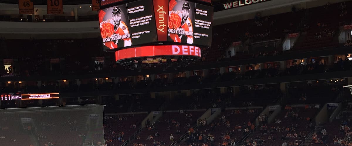 If you can, get club box seats at the Flyers game for a great view and intimate bar and private restrooms, away from the crowds.