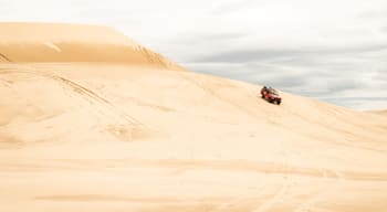 White sand dunes in Mui Ne, Vietnam. Take a 4-hour bus ride from Ho Chi Minh City, they will drop you off at your hotel. A 2 full-day stay in this area is sufficient to tour Mui Ne + they have beaches great for water sports! #lifeatexpedia #lifeatexpediagroup