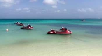 Warm blue and green water. It is difficult to return home from this tropical paradise. 