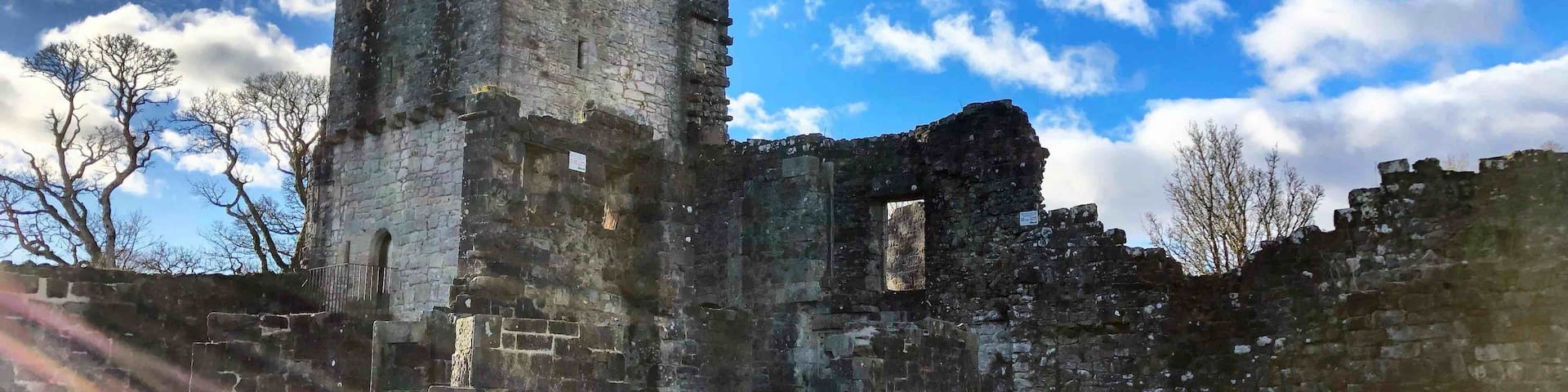 Mugdock castle which is inside mugdock country park. Lots of trails and walks also fab place to take your dogs!