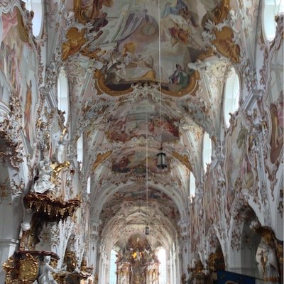 Beautiful architecture Rottenbuch Abby Bavaria Germany
#Instone