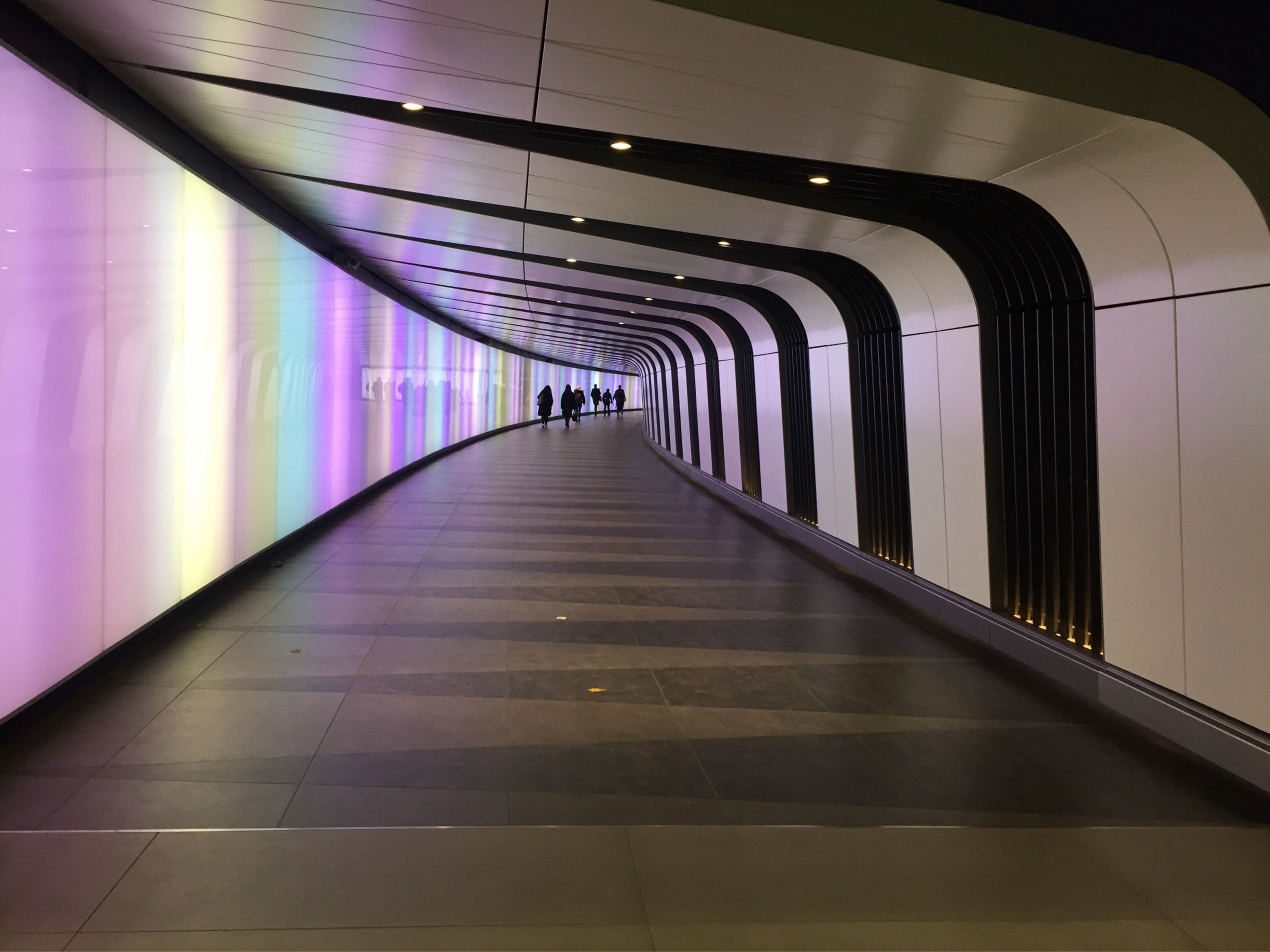 New tunnel in London. A very photogenic one 