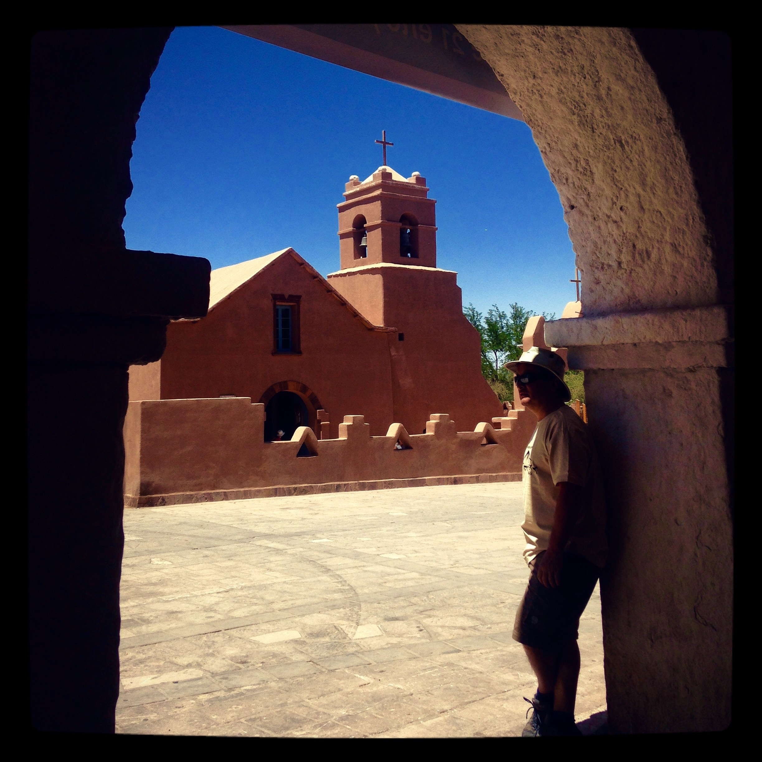 Second oldest church in Chile, completed in the 17th century in San Pedro de Atacama, town in the middle of the arid Atacama desert
