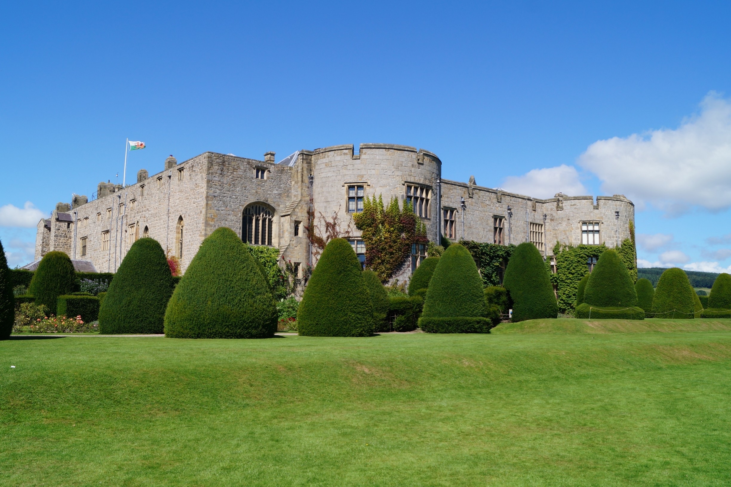 Chirk Castle is a National Trust property in North Wales. Well worth a visit.