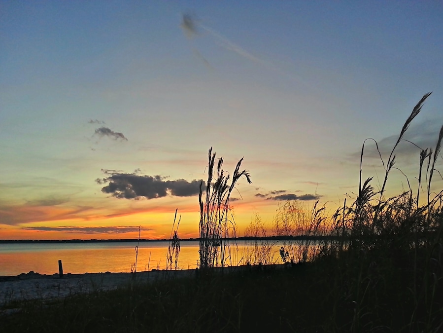 Watching the sunset from the banks of Lake Minneola. #goldenhour