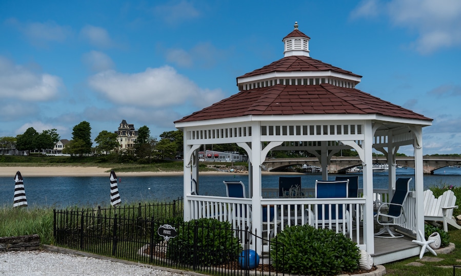 Looking across to the newly renovated Glen Cove Hotel an 1883 landmark.