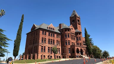 This is the notorious Preston Castle which was a reform school that closed in 1960. If not for the efforts of the Preston Castle Foundation the State of California would have had it torn down. 