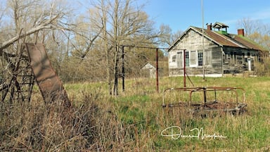 I have searched for an abandoned schoolhouse with the original playground equipment for years.

P.S.
the merry go round still goes round ♪

#abandoned