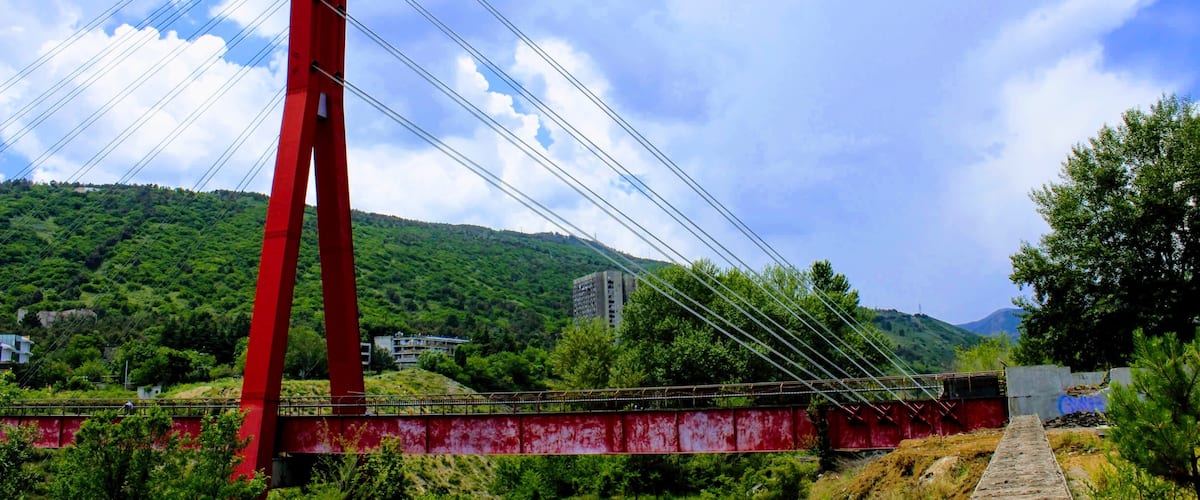 Pedestrian bridge in the Georgian capital of Tbilisi.