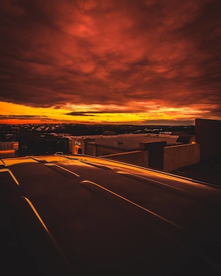 Sunset over Bee Cave, just outside Austin.
#sunset #clouds #orangetones