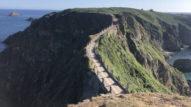 La Coupée, the isthmus joining Great Sark and Little Sark