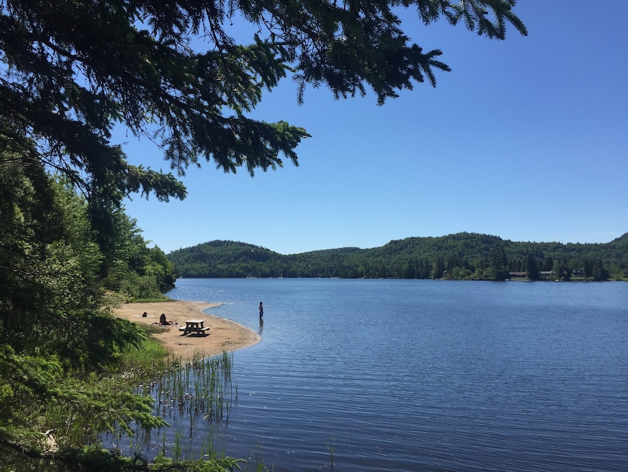 Tranquil shores found biking the 200 plus km route along the Train du Nord trail.