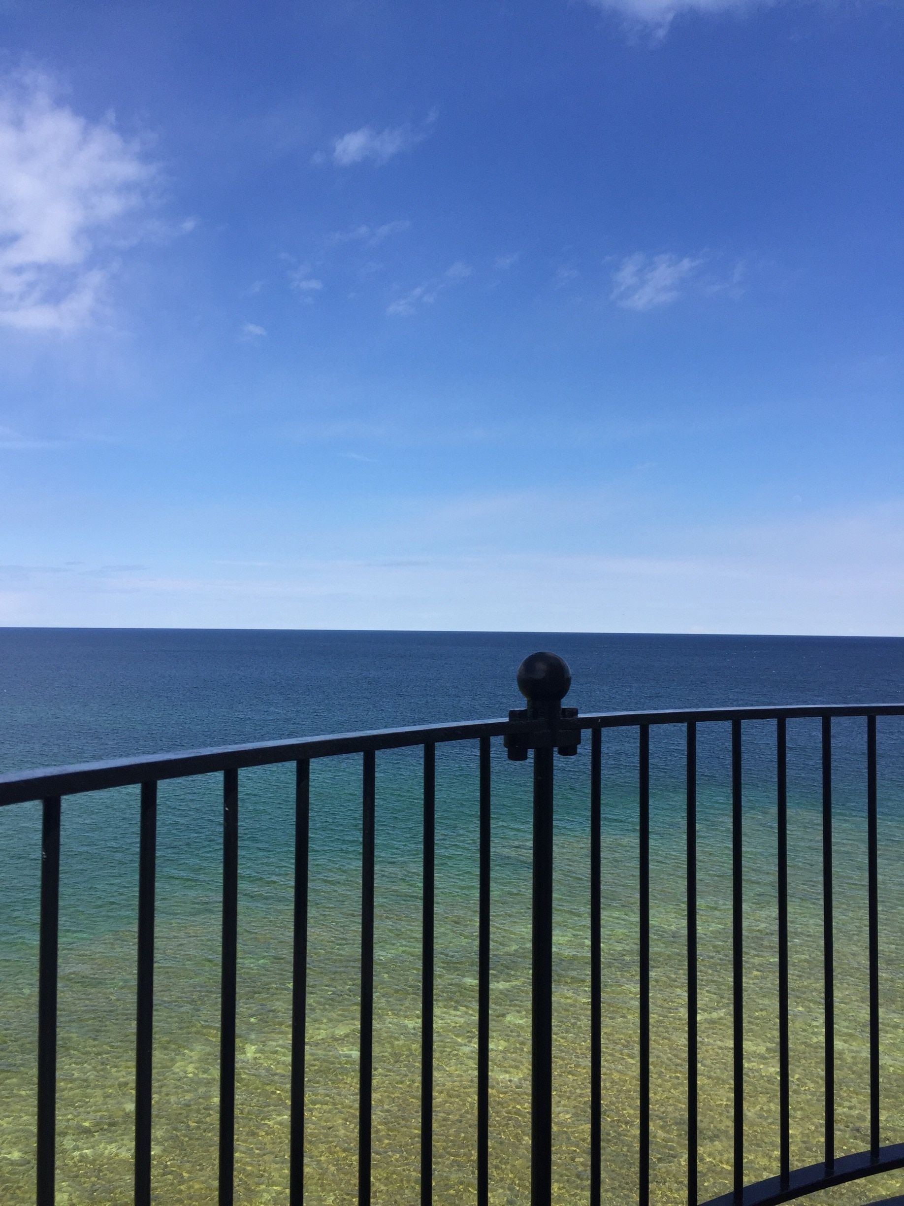 What A beautiful day to go see Lake Michigan from the top of the lighthouse. #Blue Travel Photo Contest
