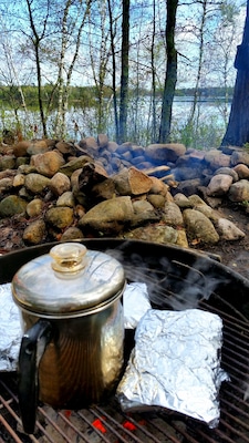 Camping wouldn't be complete without percolated coffee.