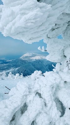 A nice day in the mountain. This one is taken from almost the peak and is view to another one mountain, called Paramun mountain.
