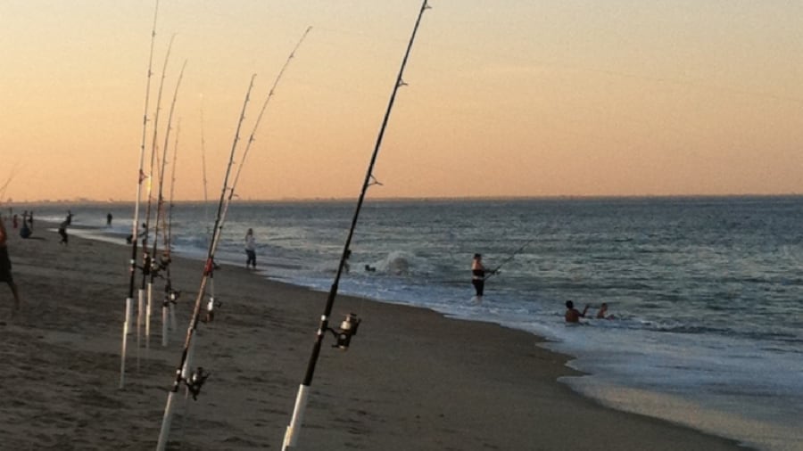 Fishing beach