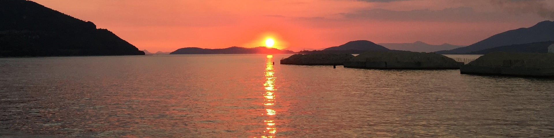 I took this photo after hours of waiting for our ferry to Italy back home to Germany. Even if it was nerve racking, after this breathtaking sunset it was totally worth it.