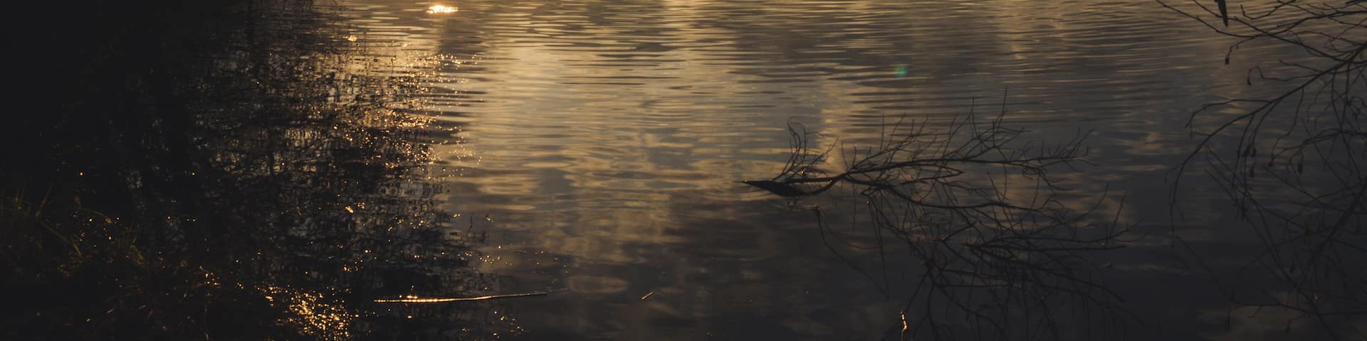 Sunset at the Heidesee.
