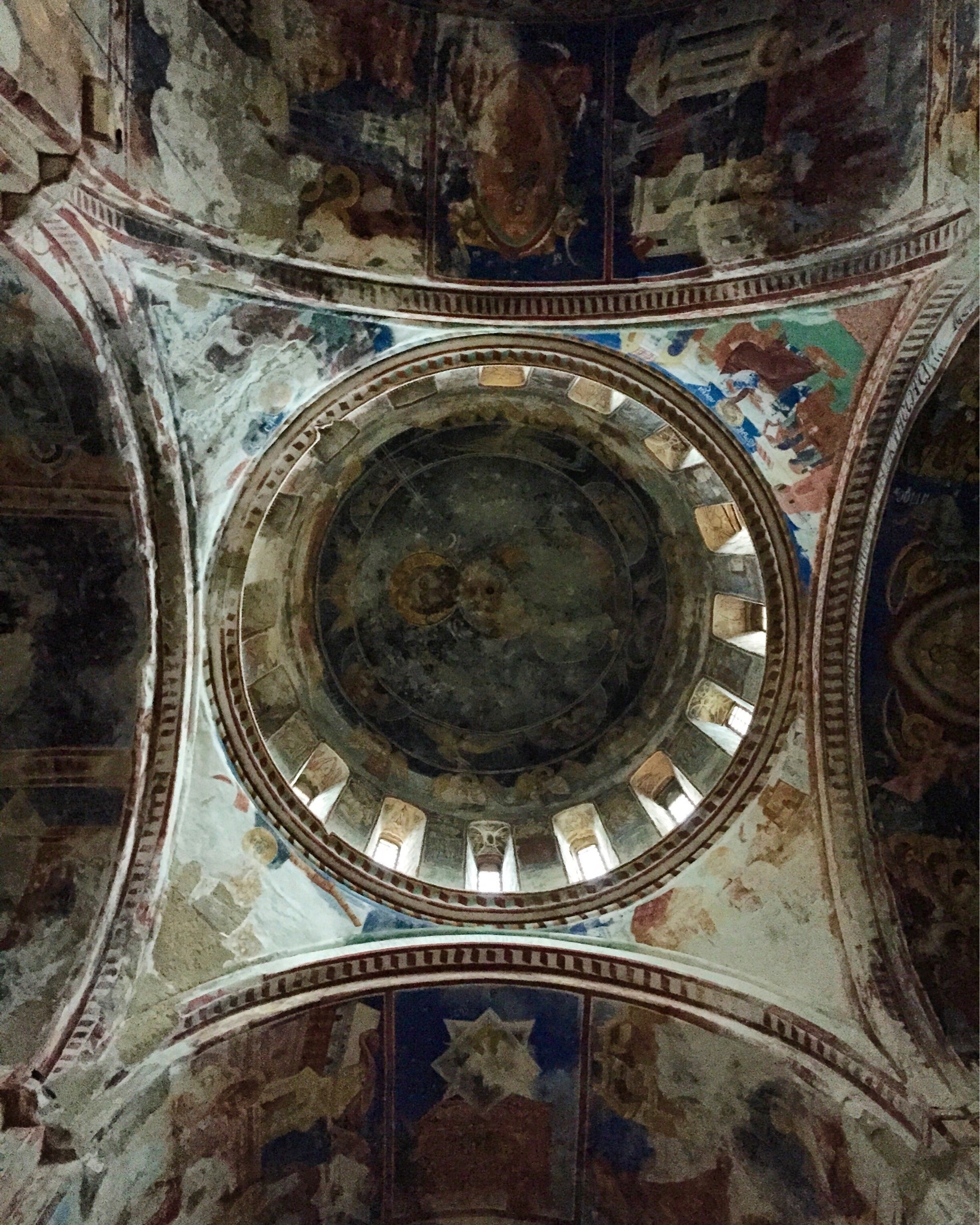 A beautiful church. Beautiful frescoes all over. I was the only one there at the time, it was very quiet.