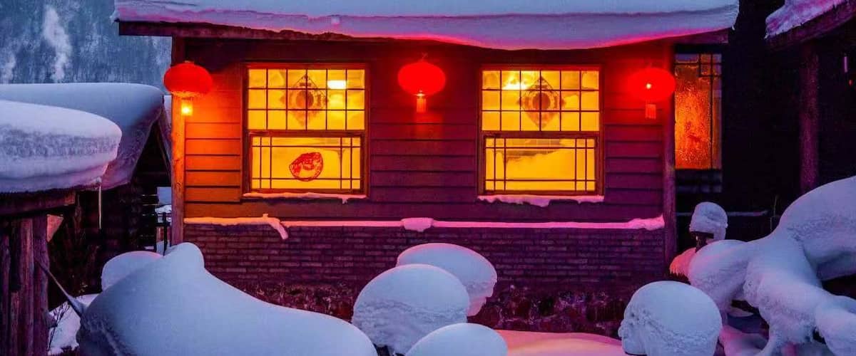 #LifeAtExpedia
Frozen world with lanterns, located in northern part of Heilongjiang.