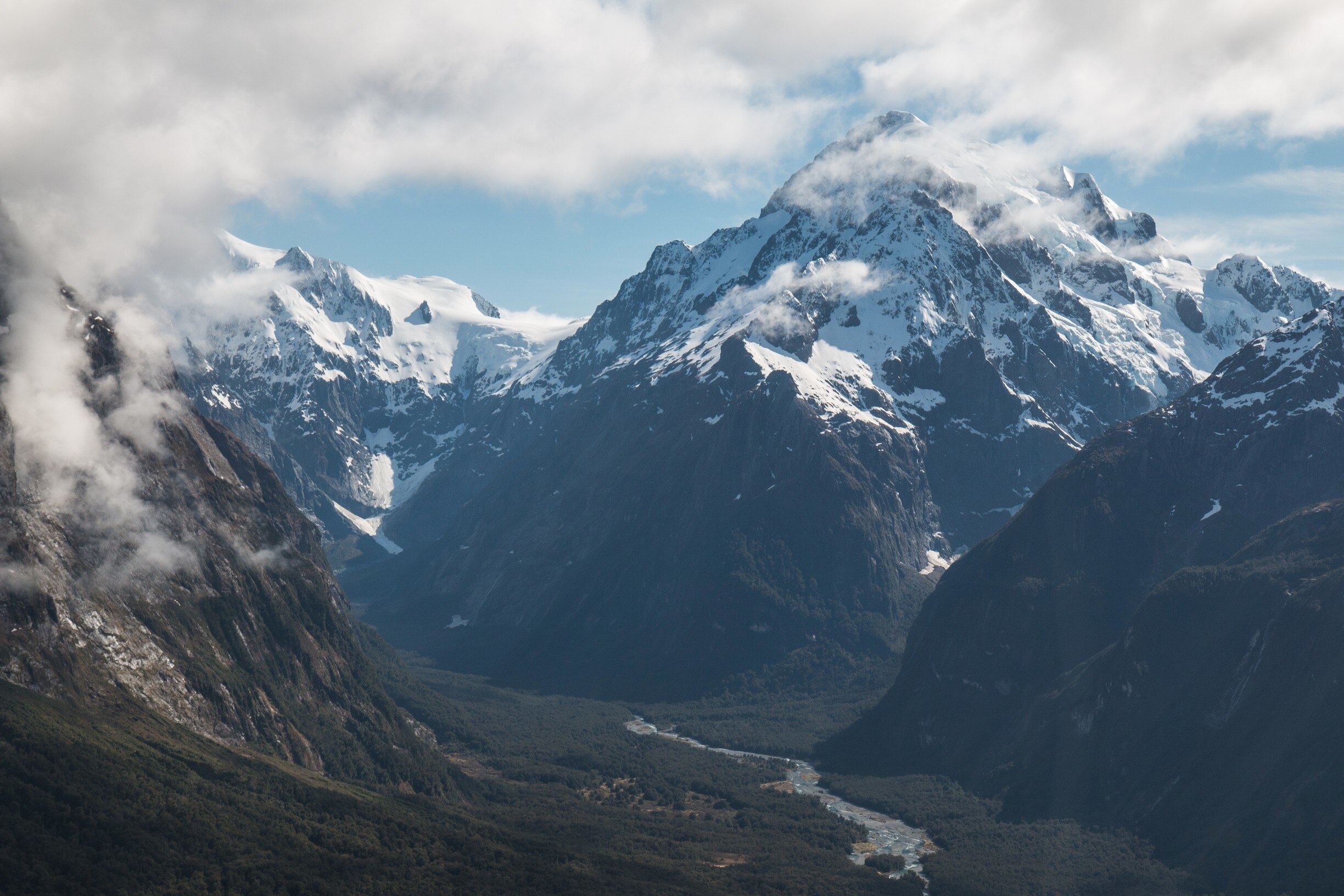 If you can afford it, I recommend splurging on a helicopter flight or fixed wing plane ride to Milford from Queenstown or Wanaka. The views of Fiordland from above are unbeatable. 