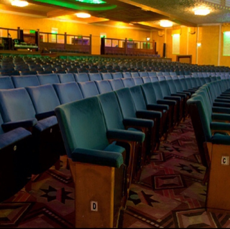 Inside Stockport Plaza theatre.