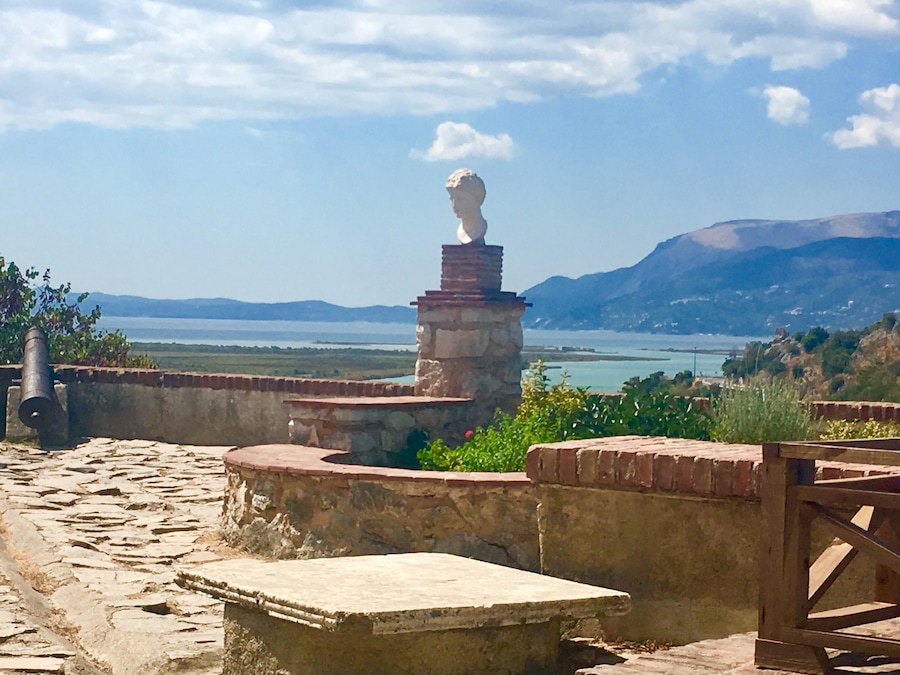 Butrint national park looking on to Corfu