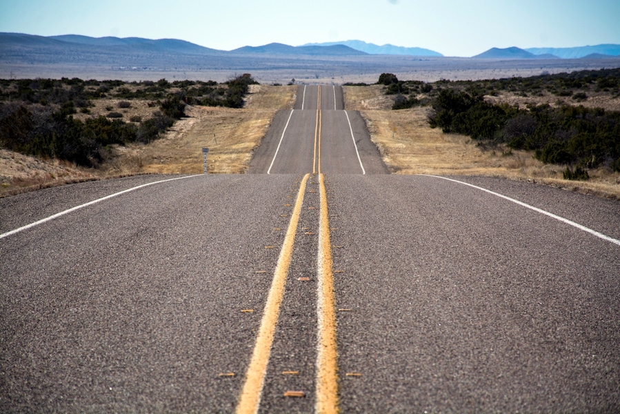U.S. Highway 385 between Marathon, Texas, and Big Bend National Park.