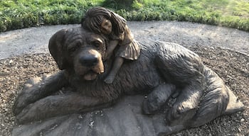 #LoveDogs sculpture in my local park #Didsbury #Manchester #WeLoveOurMarkets #LifeAtExpedia