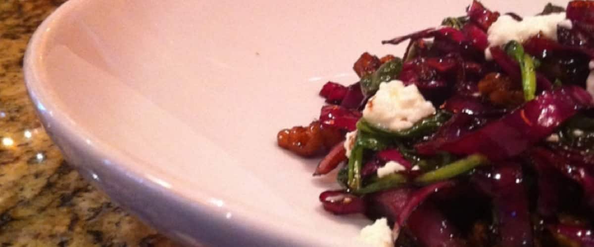 When it's cold outside... Nothing beats a warm cabbage salad at the bar! Get a local beer while your at it and enjoy conversation with the friendly staff.