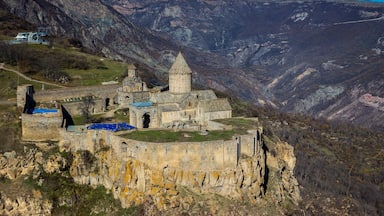 Very beautiful monastery hidden in mountains. Is accessible by cableway.