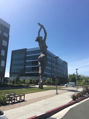 Bart art. An enormous sculpture by the BART.