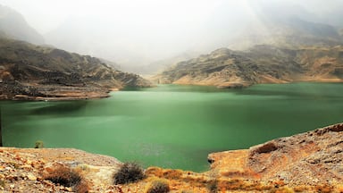 Beautiful Shades of Water in Quriyat dam,Oman