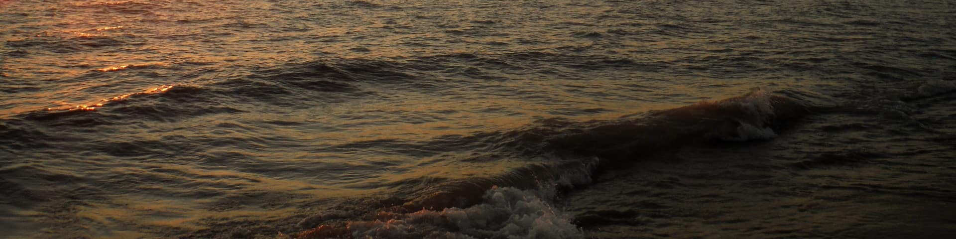 Lake sunset on Lake Michigan as seen from Manistee.