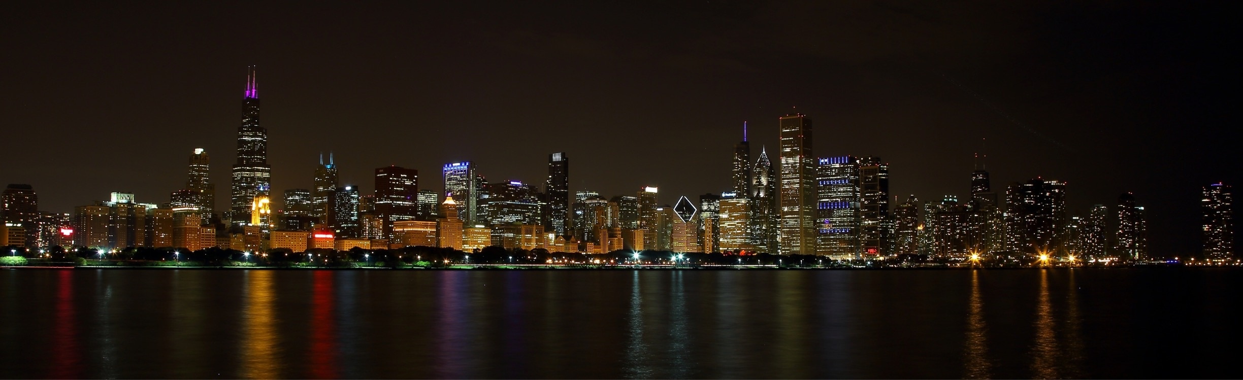 Chicago city lights 