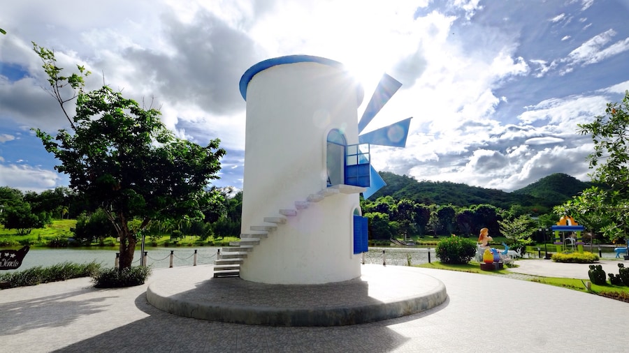 A light house that's trying to complete with the real light source