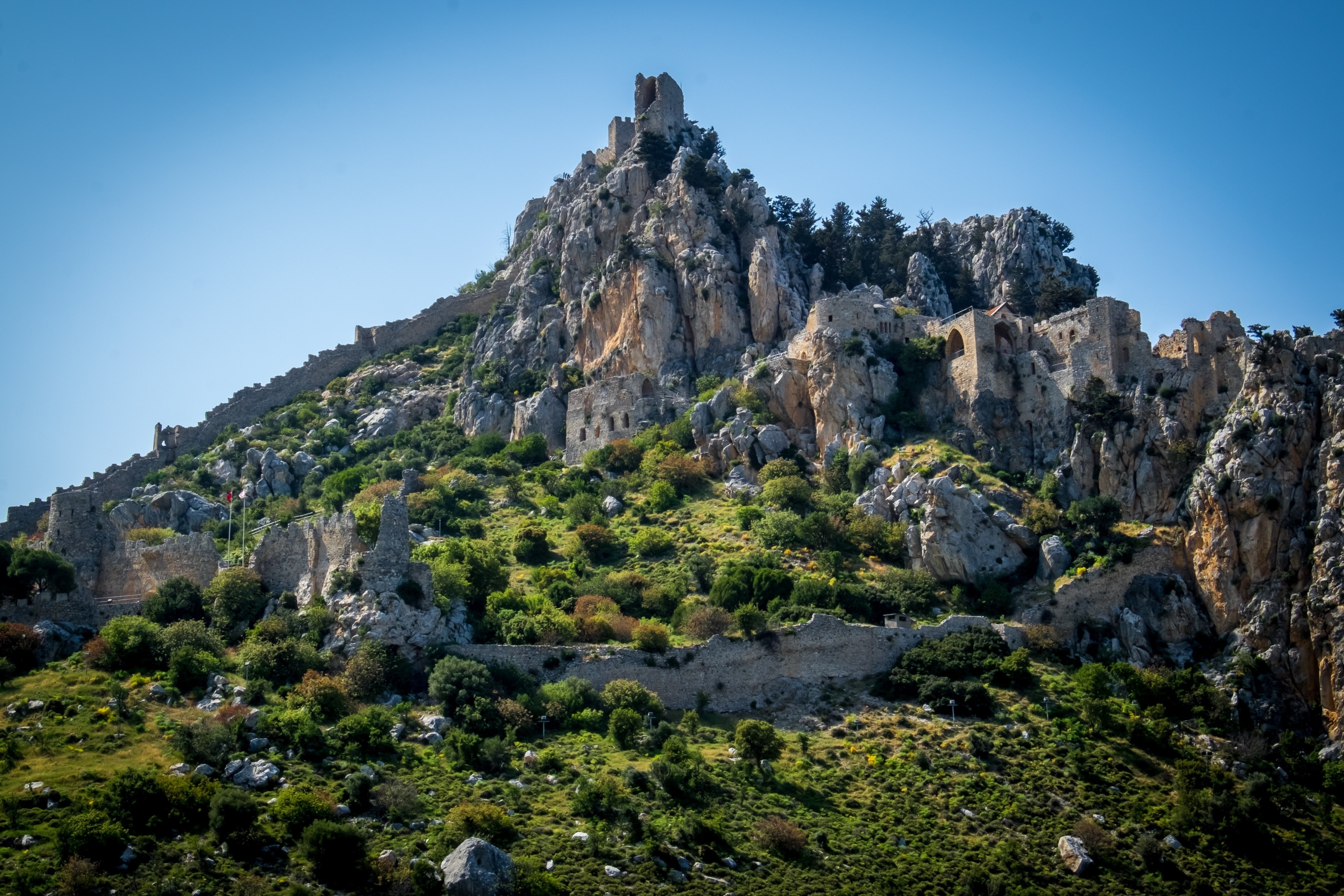 The magnificent Saint Hilarion #castle in the #mountain range of Kyrenia

#details