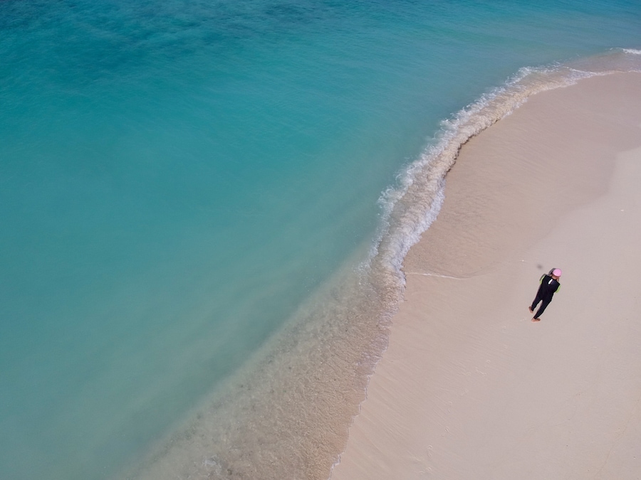 All alone by the beach