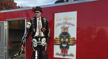 This food truck’s motto is “food to die for” and was perfectly at home along the parade route of the 25th annual Marigold Parade to celebrate Day of the Dead 💀 