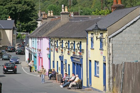 value: "August 2007\n\nThis is a shot of Avocado in County Wicklow, Ireland where the series Ballykissangel was filmed.\n\nWe visited here whilst staying at Wicklow. A small village with little to see other than the high street which is familiar from the TV series."
