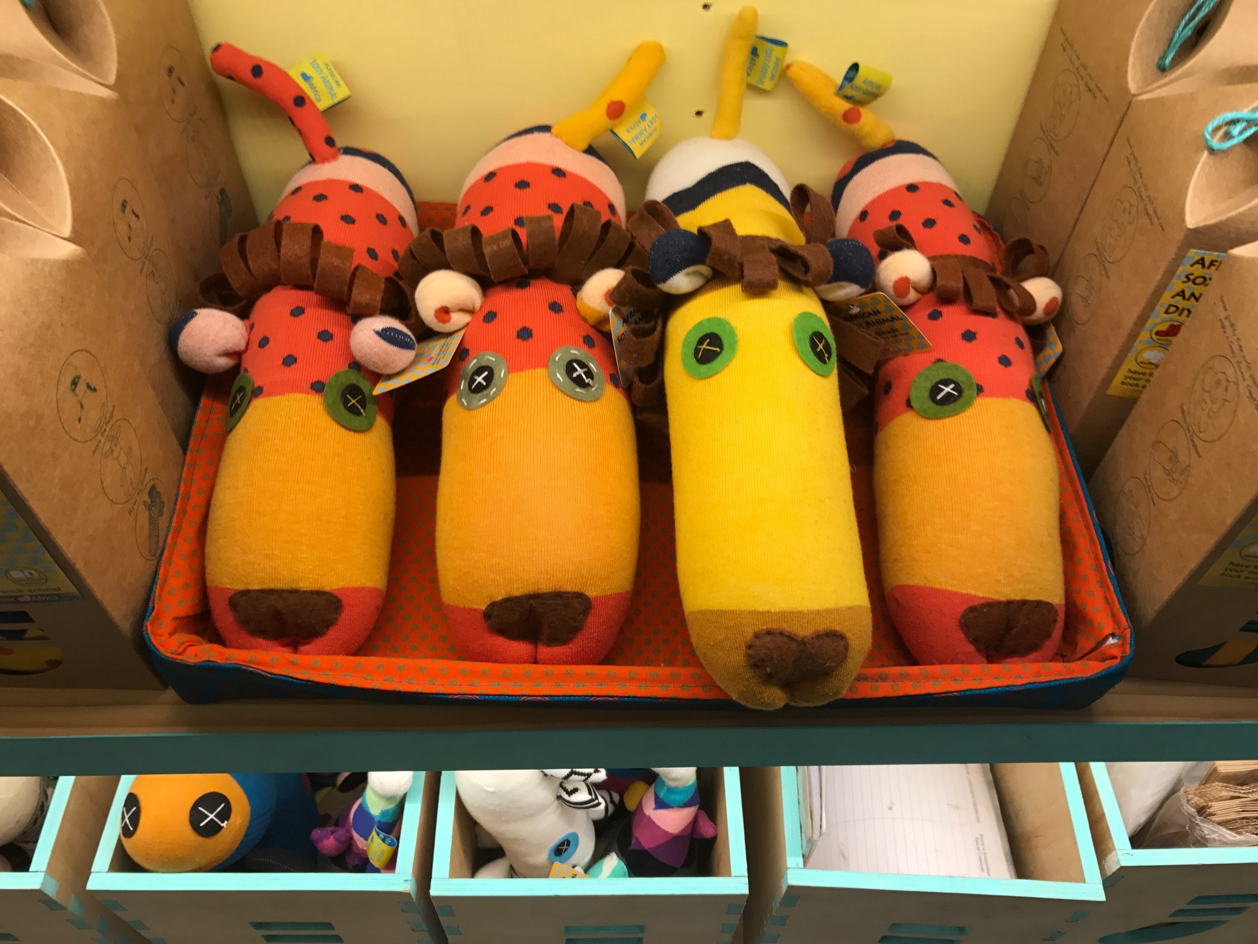 African Soxy Animals! Cute and great gift for little ones!