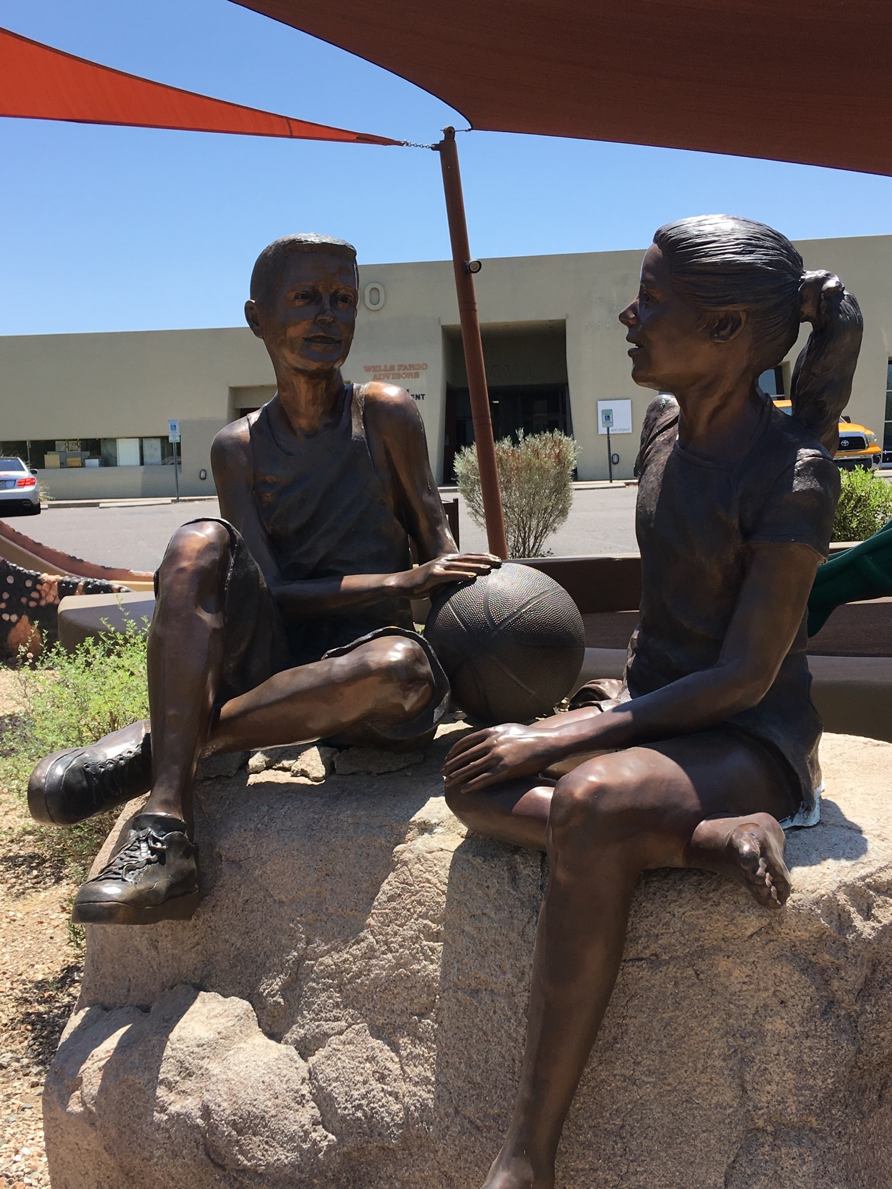 Near the Carefree sundial is a children’s play area and these bronze statues of kids taking a time out
#likeALocal
