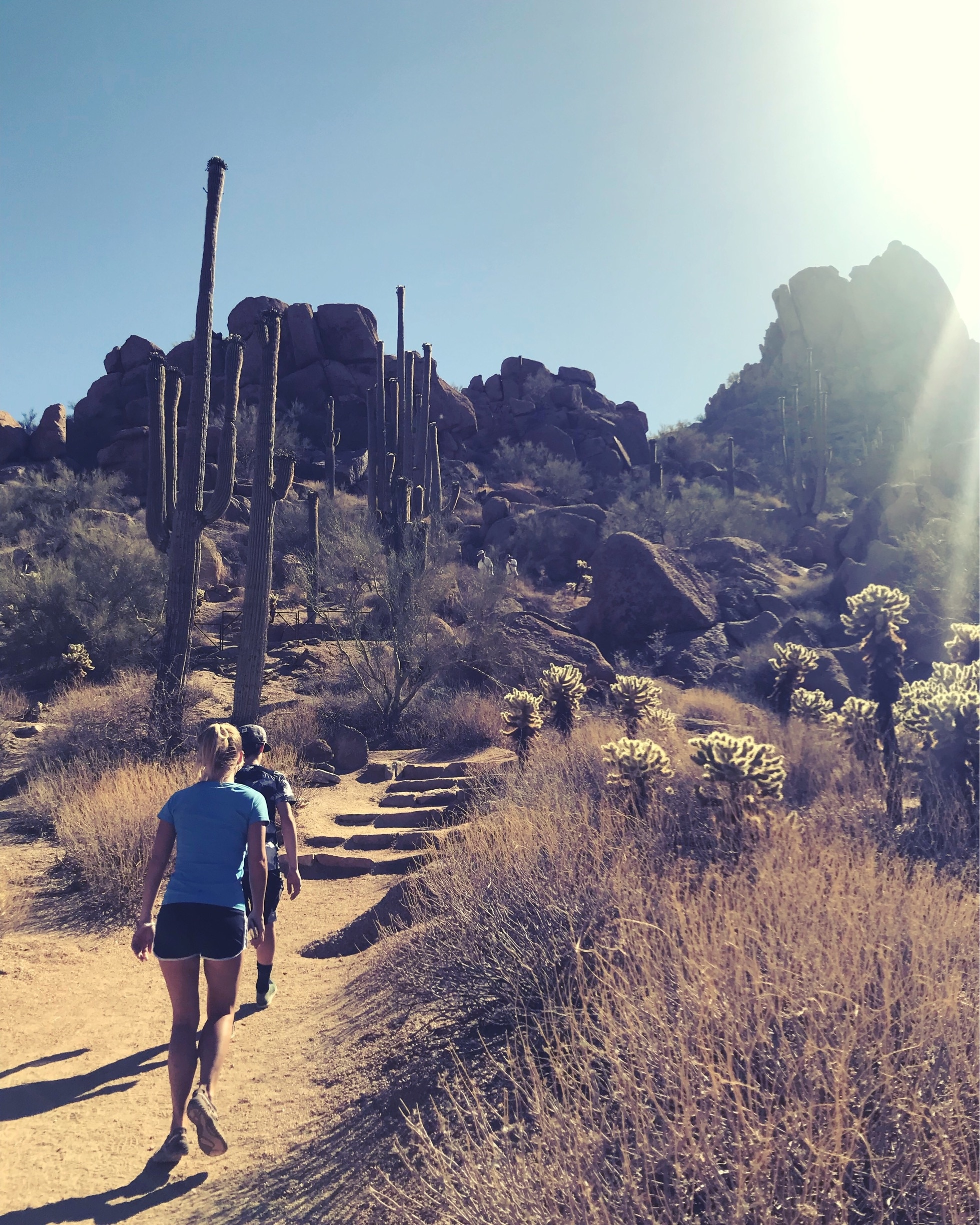 It’s a dry heat, but it’s still hot.  Make sure to get started early enough in the day and drink plenty of water if you plan on hiking in the desert.  #desert